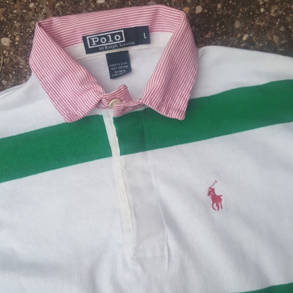 Ralph Lauren Polo Striped Boys Long Sleeve Top L - Picture 2 of 7